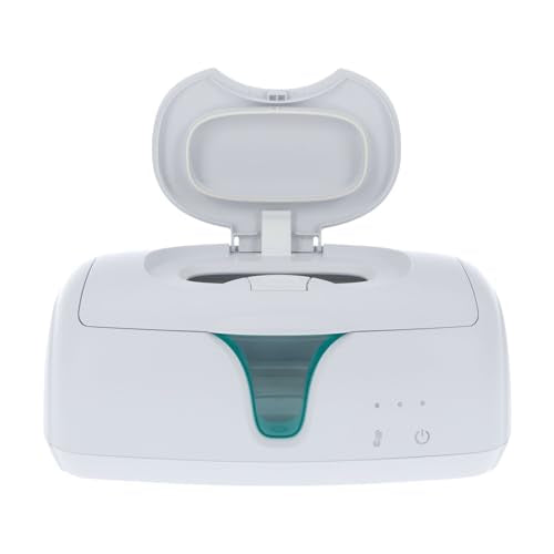 Dr. Talbot's Baby Wipe Warmer & Dispenser - Easy Open Lid, Weighted Warming Plate & Clear View Window - New Parent Essential