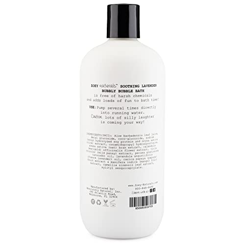 Zoey Naturals - Soothing Lavender Bubble Bath for Kids & Babies, Tear-Free Moisturizing Toddler Soap with Aloe & Avocado Oil for Calm Experience - Made in USA, 17 oz