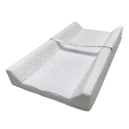 Ingenuity Contoured Changing Pad – Includes Waterproof Changing Liner and Safety Fastening Strap with Quick-Release Buckle
