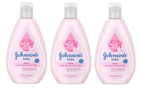 Johnson's Baby Lotion Travel Size 1.7 oz (50ml) - Pack of 3