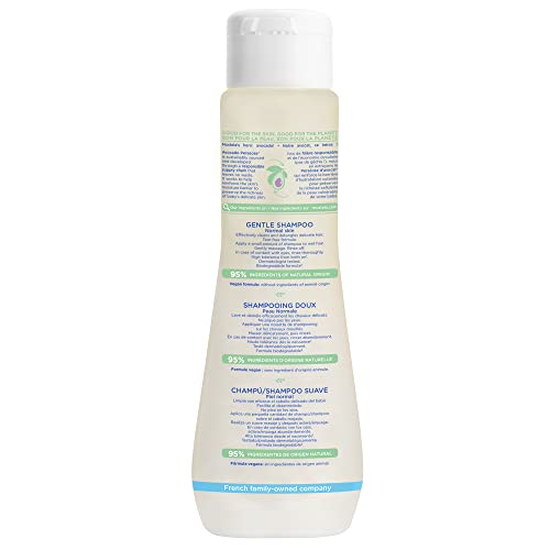 Mustela Gentle Shampoo with Natural Avocado Perseose - Formulated for Babies' and Children's Delicate Hair, Sensitive Skin, and Scalps - Newborn Safe - Various Sizes - 1 or 2-Pack