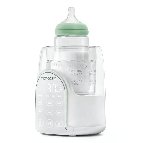 Momcozy NightPro Bottle Warmer for Baby Breast Milk, Built-in Night Light, BPA-Free Tritan, Fullest Nutrients Preserved with Fast & Even Water Bath Warm, Newborn Breastfeeding Essentials Gift for Mom