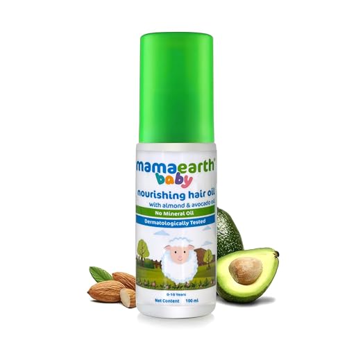 Mamaearth Baby Hair Oil with Almond & Avocado Oil, 100ml