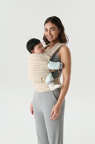 Ergonomic Baby Carrier Newborn to Toddler, Lightweight & Breathable Cotton Infant Carrier for Hands Free Comfort (Houndstooth)