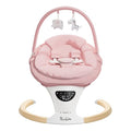 TimChic Baby Swings for Infants, Portable Infant Swing with 5-Speeds, 3-Adjustable Height, 3 Timer & 12 Preset Melodies, Mutil-Function Electric Swing for Baby, Indoor & Outdoor Use (Pink)