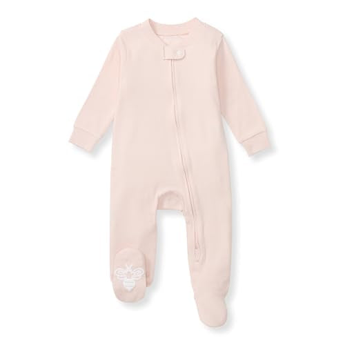 Burt's Bees Baby Girls' Organic Cotton, Sleep and Play Footed Pajamas