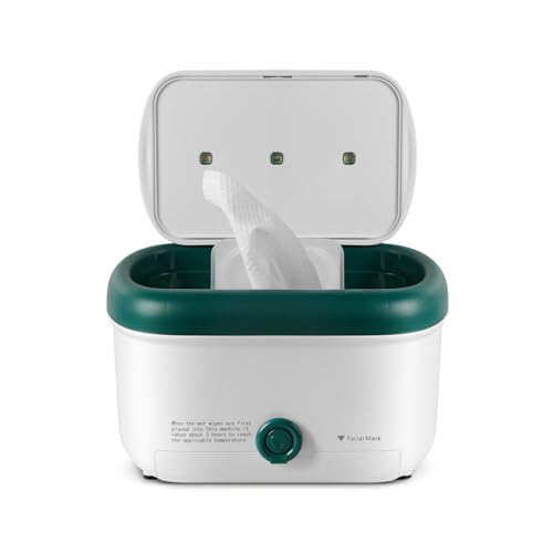 Baby Wipe Warmer, Large Capacity Diaper Wipe Warmer with Night Light, Auto Temperature Control, Keeps Baby Wipes Warm and Moist for Newborn Nighttime Changes