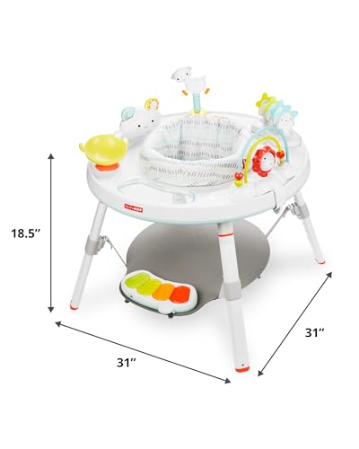 Skip Hop Baby Activity Center: Interactive Play Center with 3-Stage Grow-with-Me Functionality, 4mo+, Silver Lining Cloud