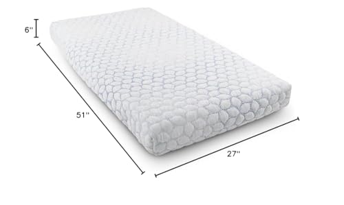 Lullaby Earth Gentle Start Breathable Infant & Toddler Crib Mattress - Lightweight & Waterproof - Non-Toxic for Baby & Toddler Bed