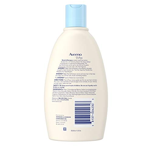 Aveeno - Baby Wash & Shampoo Natural Oat Formula Lightly Scented - 12 oz.