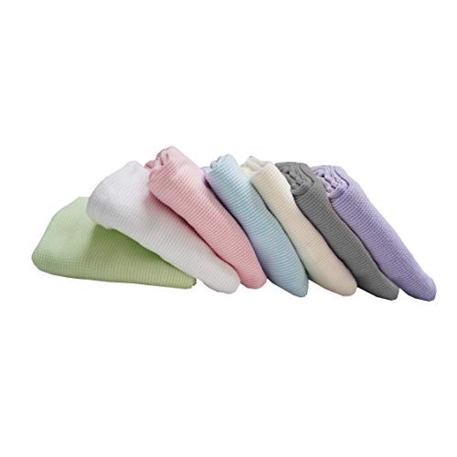 American Baby Company 100% Cotton Thermal Waffle Swaddle Blanket (30" x 40"), Soft, Breathable & Stretchy, Pink, for Boys and Girls, Perfect for Swaddling, Travel and Gifting