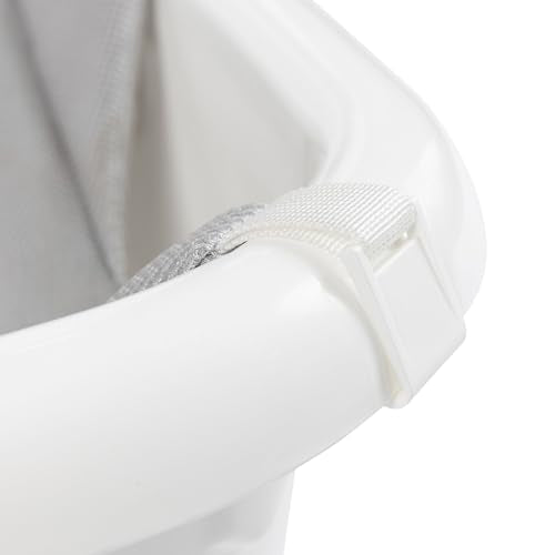 Regalo Baby Basics 3-in-1 Grow with Me Baby Bathtub with Foam Padded Air Mesh Sling, Adjustable Infant Bath Tub for Newborn to Toddler, Baby Bath Seat Support, Easy Clean with Drying Hook