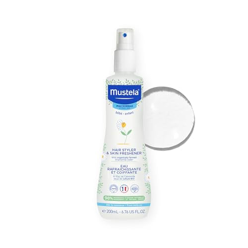 Mustela Baby Hair Styler & Skin Freshener - with Natural Avocado & Chamomile Water - 6.76 fl. oz.