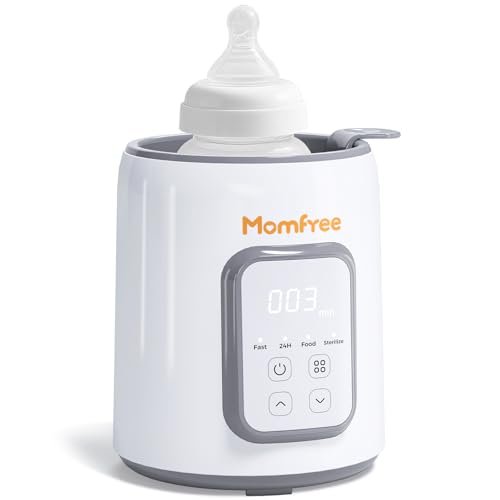 Bottle Warmer, 8-in-1 Fast Baby Bottle Warmer, Grey | for Breastmilk and Formula, Accurate Temperature Control, Automatic Shut-Off, Multifunctional for All Bottles