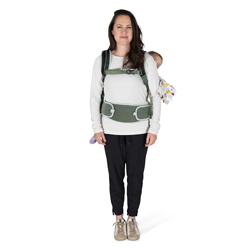 Osprey Poco Soft Convertible Baby Carrier for Newborns - Ergonomic Toddler Sling, Koseret Green