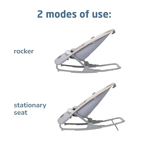 Maxi-Cosi Kori 2-in-1 Baby Bouncer Seat for Infants, Baby Rocker Chair, Portable Bouncer Chair, Classic Slate