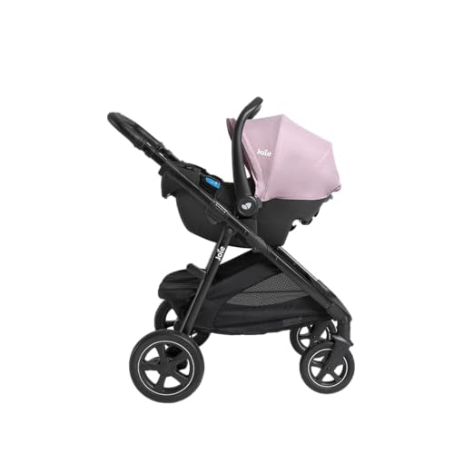 Joie Baby, Ginger DLX Travel System, 4-in-1 Stroller & Car Seat, Includes Lightweight Rue Infant Car Seat (Blush)
