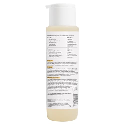 The Honest Company 2-in-1 Cleansing Shampoo + Body Wash | Gentle for Baby | Naturally Derived, Tear-free, Hypoallergenic | Citrus Vanilla Refresh, 18 fl oz