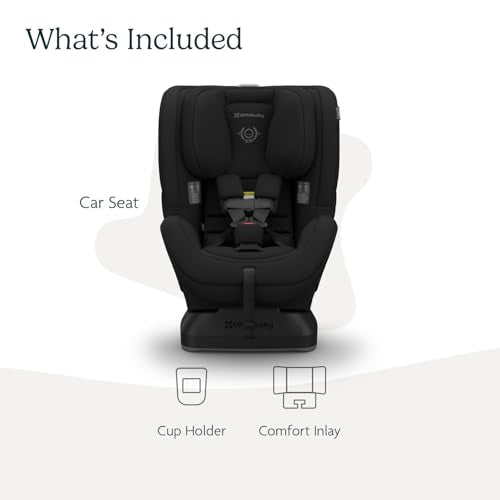 UPPAbaby Rove Convertible Car Seat - 2-in-1 Rear + Forward Facing - Quick + Secure 3-Step Install - Intuitive Safety Technology + Comfort Features - Cup Holder Included - Jake (Black Mélange)