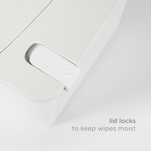 Ubbi Baby Wipes Warmer & Dispenser with Nightlight, Top-Heating System, Oat