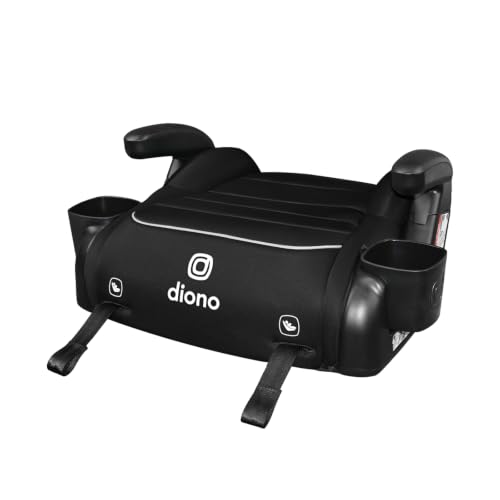 Diono Connect3 RXT Backless Booster, Slim Fit 3-Across in Many Mid-Sized Sedans and SUVs, for Children from 40-120 lbs., Lightweight with Latch connectors