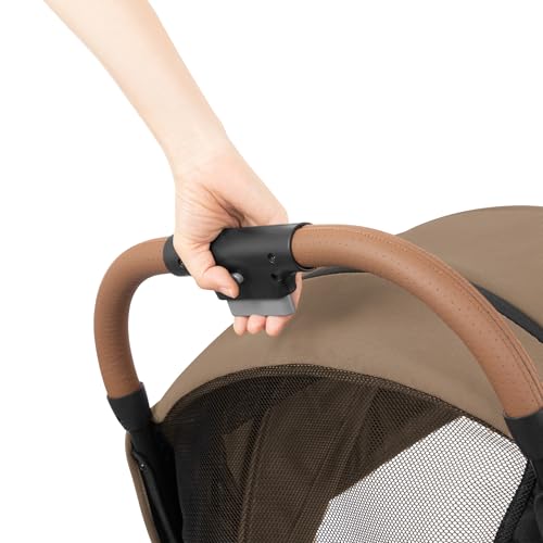 Evenflo Otto+ Travel System w/LiteMax Infant Car Seat, Light Weight, One Hand Gravity Fold (Caramel Tan)