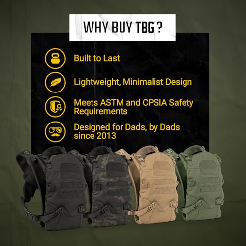 Tactical Baby Gear Tactical Baby Carrier for Dads – Ergonomic, Hip Healthy & Comfortable for Infants and Toddlers (8–33 lbs) (Black Camo)