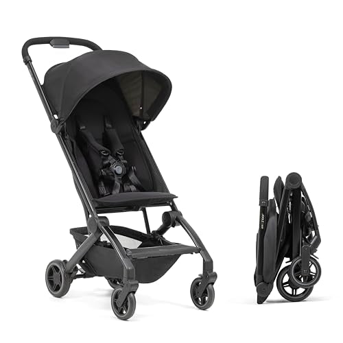Joolz Dot Ultra Lightweight Travel Stroller – Compact Fold, Airplane Compatible, 5-Point Harness, UPF 50+ Canopy – Easy to Carry City & Travel Stroller - Space Black