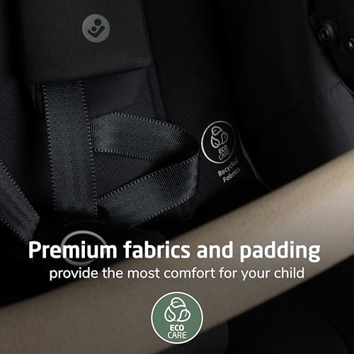 Maxi-Cosi Zelia Pro 5-in-1 Travel System with Mico Pro Infant Car Seat and Baby Stroller Combo, Reversible Seat, Large Wheels, Adjustable Handle, Newborn to Toddler, Lightweight, Caspian Caviar