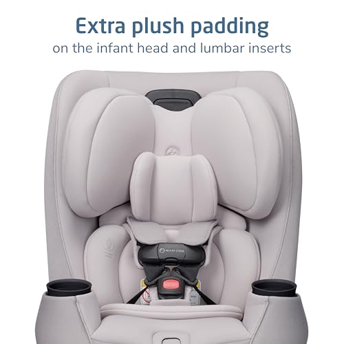 Maxi-Cosi Pria Max 3-in-1 Convertible Car Seat, Infant to Toddler Car Seat, ClipQuick Magnetic Chest Clip, Quick-Install Latch, Machine-Washable Cover, 5-100 lbs, Oyster Shell