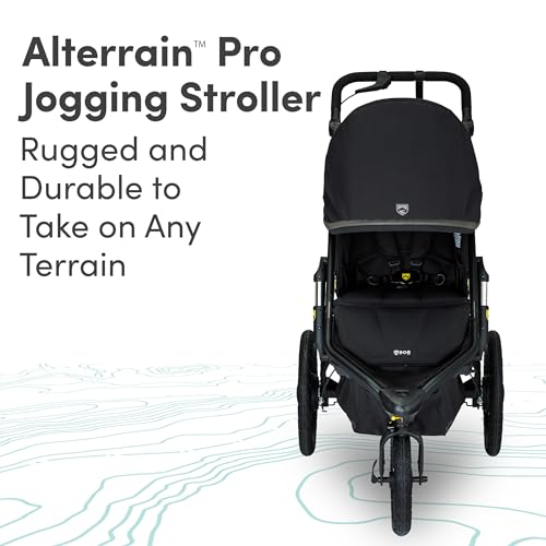 BOB Gear Alterrain Pro Jogging Stroller, All-Weather, SmoothShox Suspension, Black