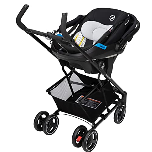 Maxi-Cosi Maxi-Taxi Xt Baby Stroller, Car Seat Caddy, Ultra Compact, Travel System with Ample Storage, Black,