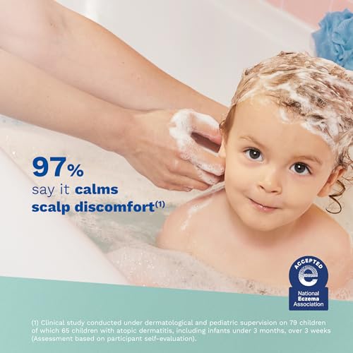 Mustela Stelatopia Eczema-Prone Skin Foam Shampoo for Newborn & Baby with - with Natural Avocado & Sunflower Oil - Fragrance-Free & Tear Free - 5.07 fl. oz.