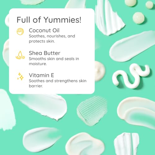 Bubbsi Newborn Baby Body Lotion - Deeply Moisturizing Whipped Organic Coconut Oil for Baby Skin, Vegan Toddler Moisturizer with Shea Butter, Vitamin E, Natural Scent (Refillable, 8oz)
