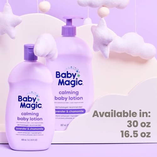 Baby Magic Calming Baby Lotion, Lavender and Chamomile, 16.5 Ounces (Pack of 6)