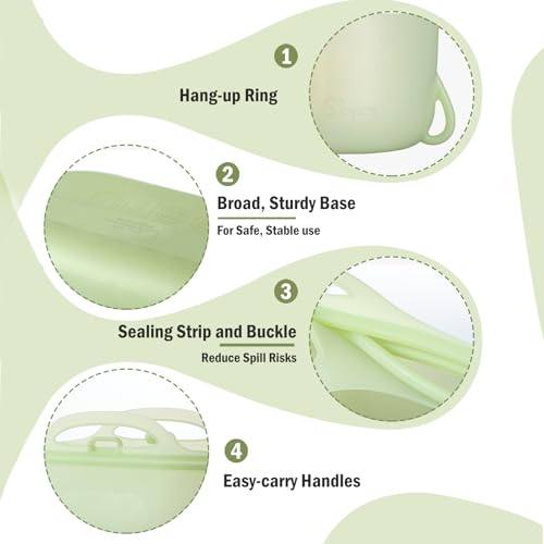 Silicone Travel Bottle Sterilizer Bags | 2000ml Microwave Steam Sterilizer Bags for Baby Bottles, Breast Pump & Pacifiers, Reusable Steam Sterilizing Bags for Travel and Home Use (Clear Milk White)