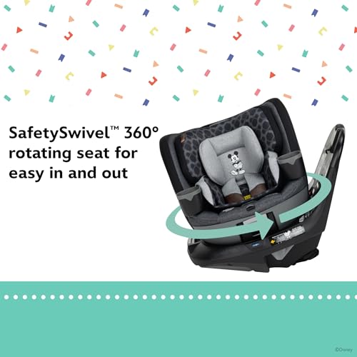 Disney Baby Turn and Go 360 Rotating All-in-One Convertible Car Seat, Vintage Mickey Mouse