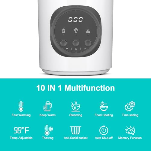Vaundra Fast Baby Bottle Warmer for Breastmilk and Formula 120V