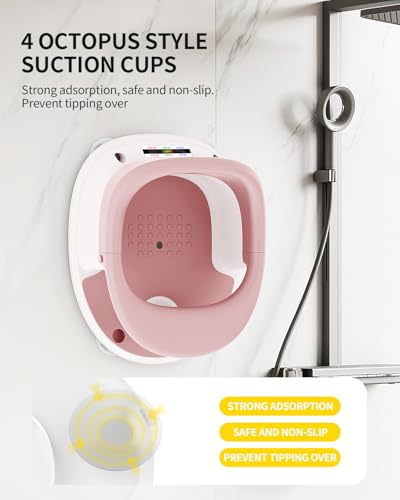 Baby Bath Seat for Babies 6 Months & Up, Bath Seats for Babies Sitting Up, Open Design, Non-Slip, Compact Toddler Bath Seat.