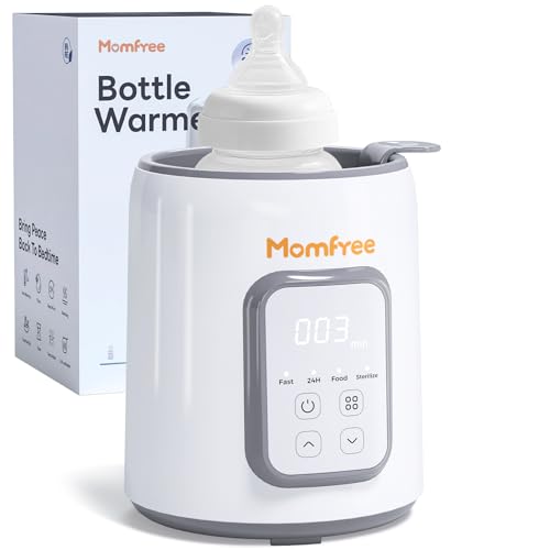 Bottle Warmer, 8-in-1 Fast Baby Bottle Warmer, Grey | for Breastmilk and Formula, Accurate Temperature Control, Automatic Shut-Off, Multifunctional for All Bottles