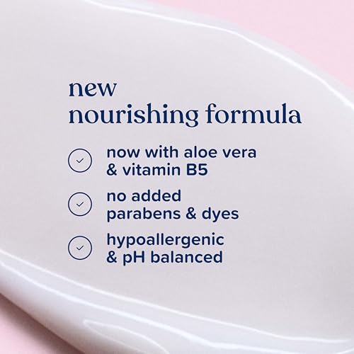Johnson's Baby lotion with coconut oil, aloe vera & vitamin b5, 72 hour hydration, gentle baby moisturizer, hypoallergenic, safe for newborns, helps protect from dryness, 27.1 fl oz