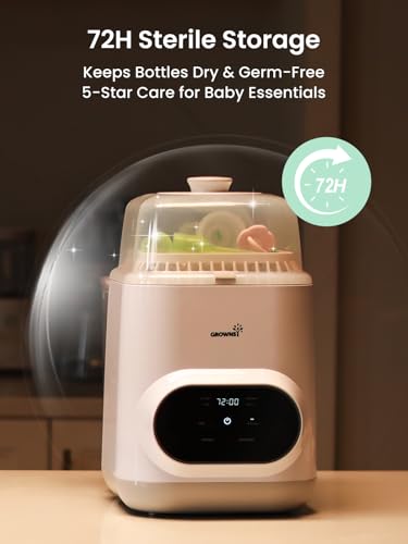 Grownsy EaseClean Bottle Washer Pro | All-in-One Bottle Washer and Sterilizer and Dryer | Baby Bottle Washer for Bottles, Pump Parts & Baby Essentials | Replaces Hand Washing