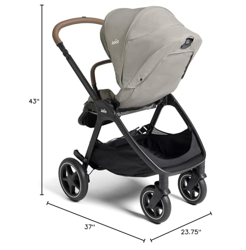 Joie, Kava 3-in-1 Stroller - Versatile, All-Wheel Suspension, Reversible Seat, Travel System Compatible and Detachable Crossbody Bag (Dove)