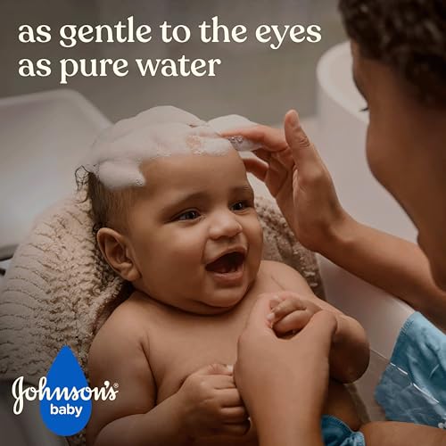 Johnson's Baby Shampoo with Aloe Vera & Vitamin B5, Tear Free, Newborn Essentials, No added Parabens & Sulfates, Hypoallergenic, Baby Essentials, 13.6 fl. oz