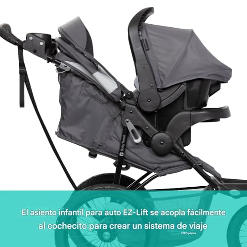 Baby Trend Expedition® Zero Flat Jogger Travel System with LED Lights, Dash Grey