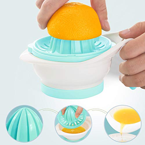Matyz Versatile Baby Food Maker Set - Toddler Mill with Mash Bowl, Hand Masher, Citrus Juicer, Grater - Making Homemade Baby Food - Fruits and Vegetables Masher - No BPA (Mint Green)