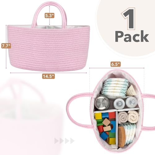 Mr. Pen- Baby Diaper Caddy Organizer, Pink