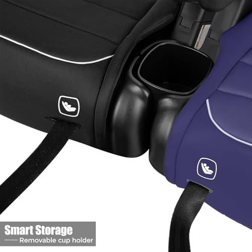 Diono Connect3 RXT 2-in-1 High Back Booster, Slim Fit 3-Across in Many Mid-Sized Sedans and SUVs, for Children from 40-120 lbs., Lightweight with Latch, Purple Wildberry