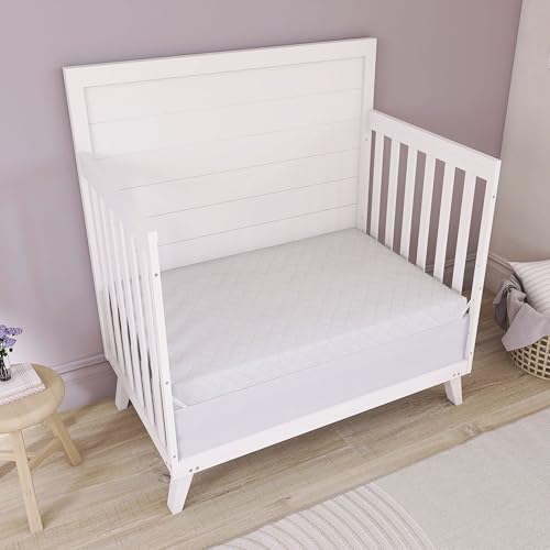 Dream On Me Sunset 2-in-1 Mini Crib Mattress, Dual-Sided Infant & Toddler, Waterproof Cover, GREENGUARD Gold Certified, 38” x 24” x 3”, Fits Mini & Select Portable Cribs, Not for Playards