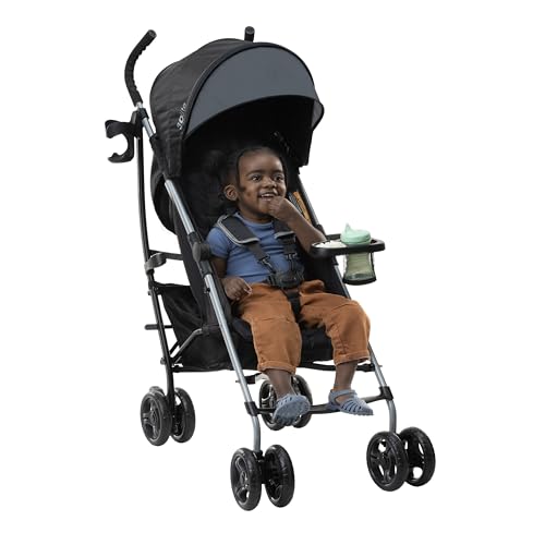 3Dlite Convenience Stroller, Gray – Lightweight Stroller with Aluminum Frame, Large Seat Area, 4 Position Recline, Extra Large Storage Basket – Infant Stroller for Travel and More